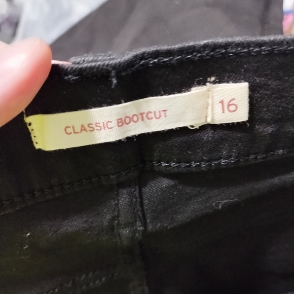 Levis Plus Size Classic Bootcut Black Casual Western Festival Cowgirl Jean Sz16S - Picture 8 of 9